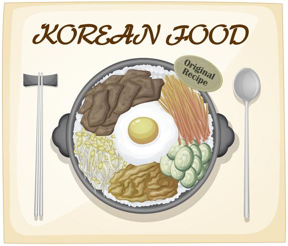 Korean food vector