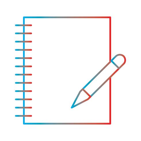 Ilustración de línea gradiente icono perfecto o Pigtogram vector