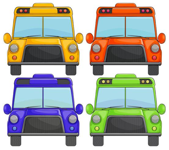 School buses vector