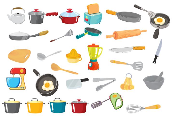 various utensils vector