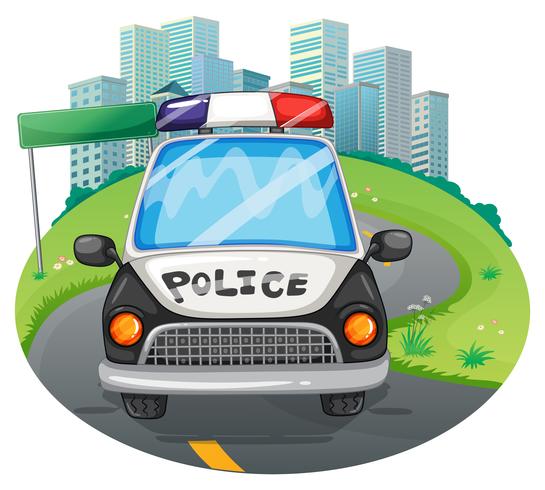 Police car vector