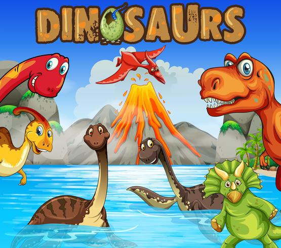 different types of sea dinosaurs