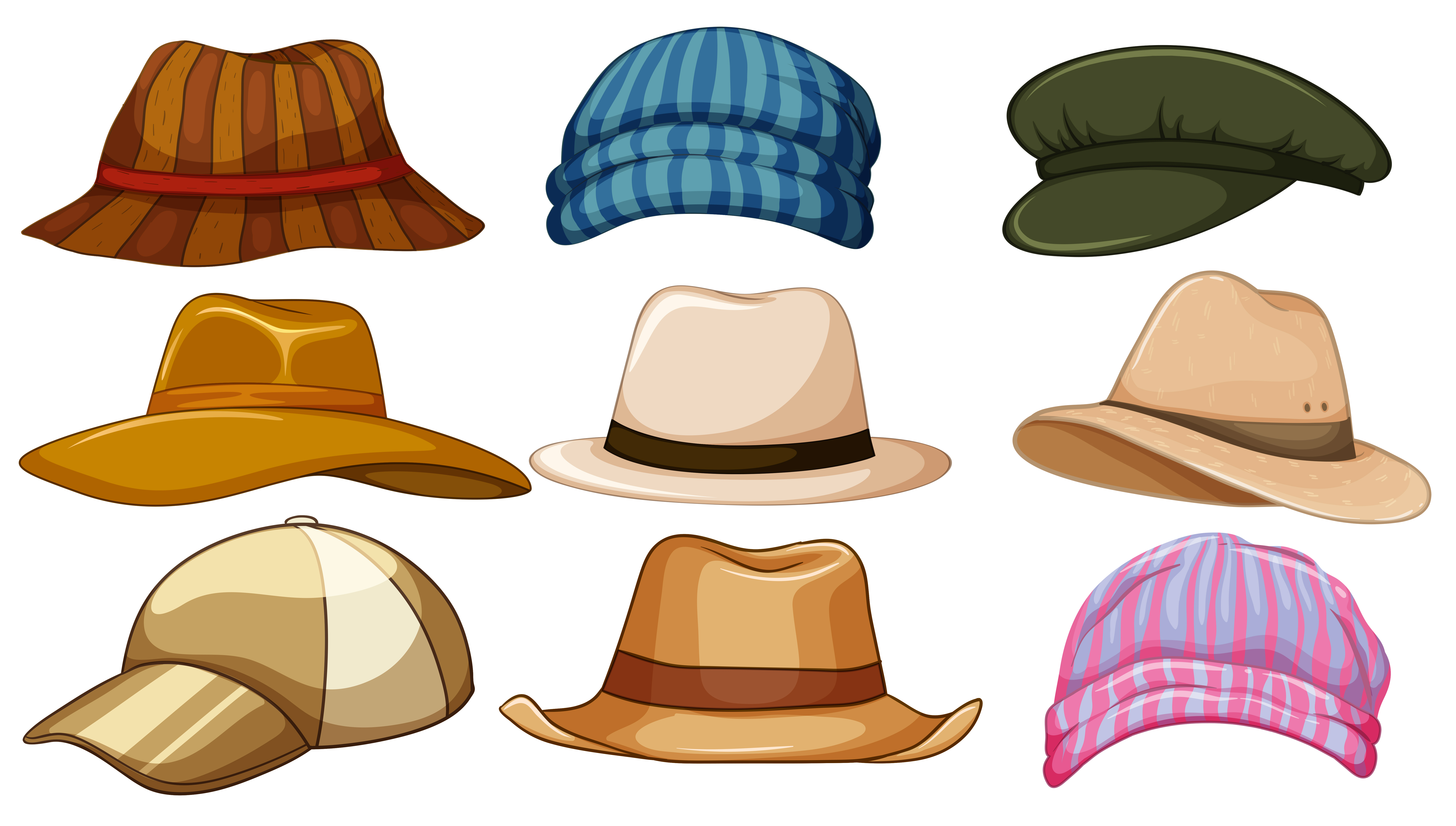 Hat Template Vector