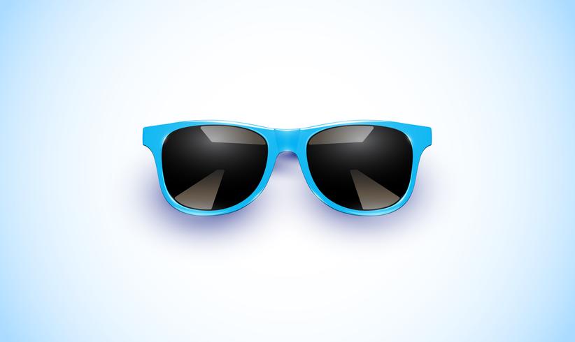 Realistic vector sunglasses on a colorful background, vector illustration