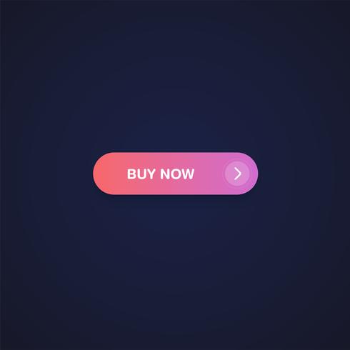 Colorful shiny and clean button for websites and online usage, vector illustration