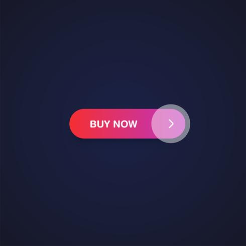 Colorful shiny and clean button for websites and online usage, vector illustration