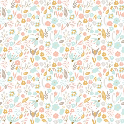 Nice floral seamless pattern vector