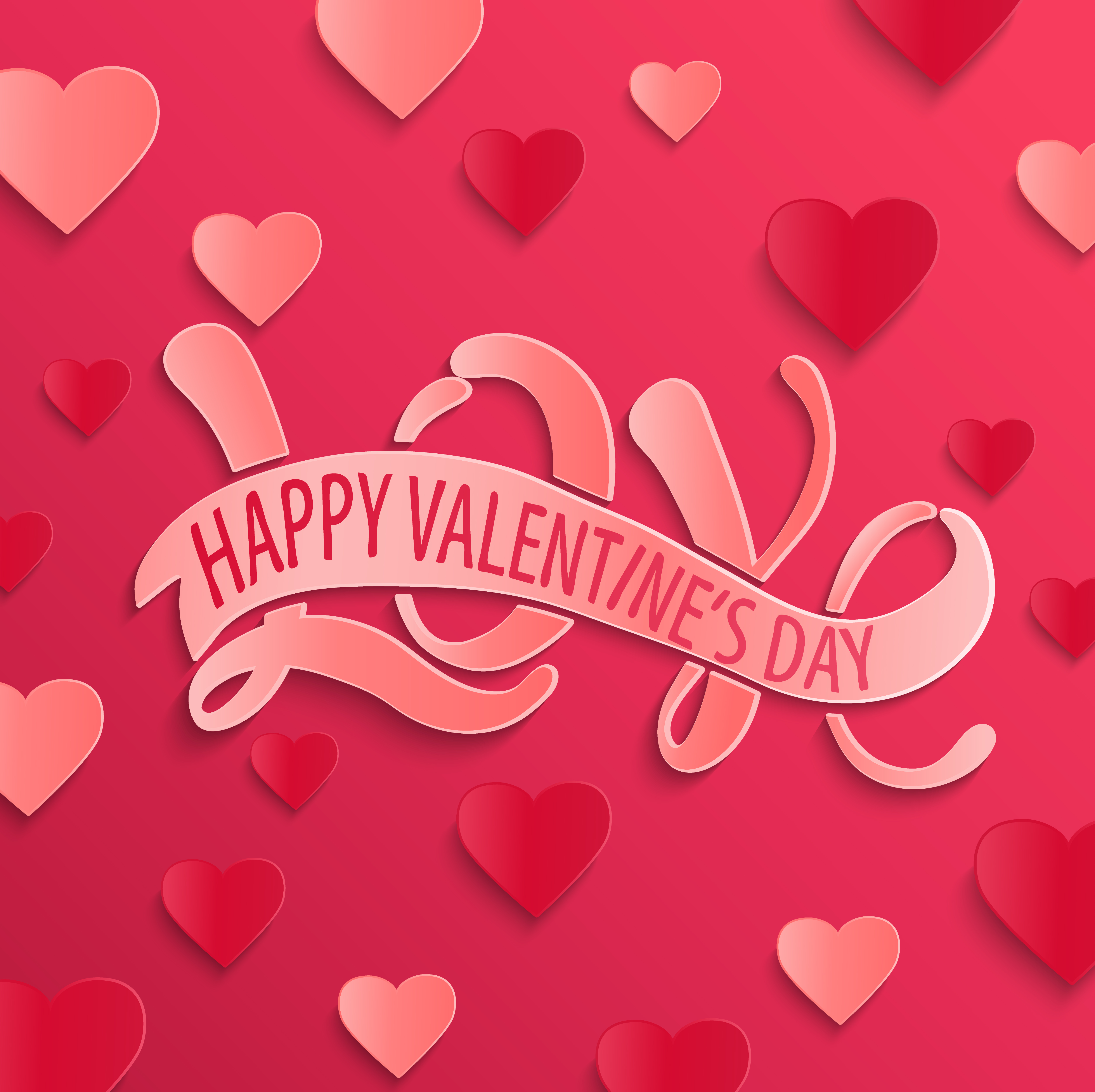 Download Happy Valentines Day design card. - Download Free Vectors ...