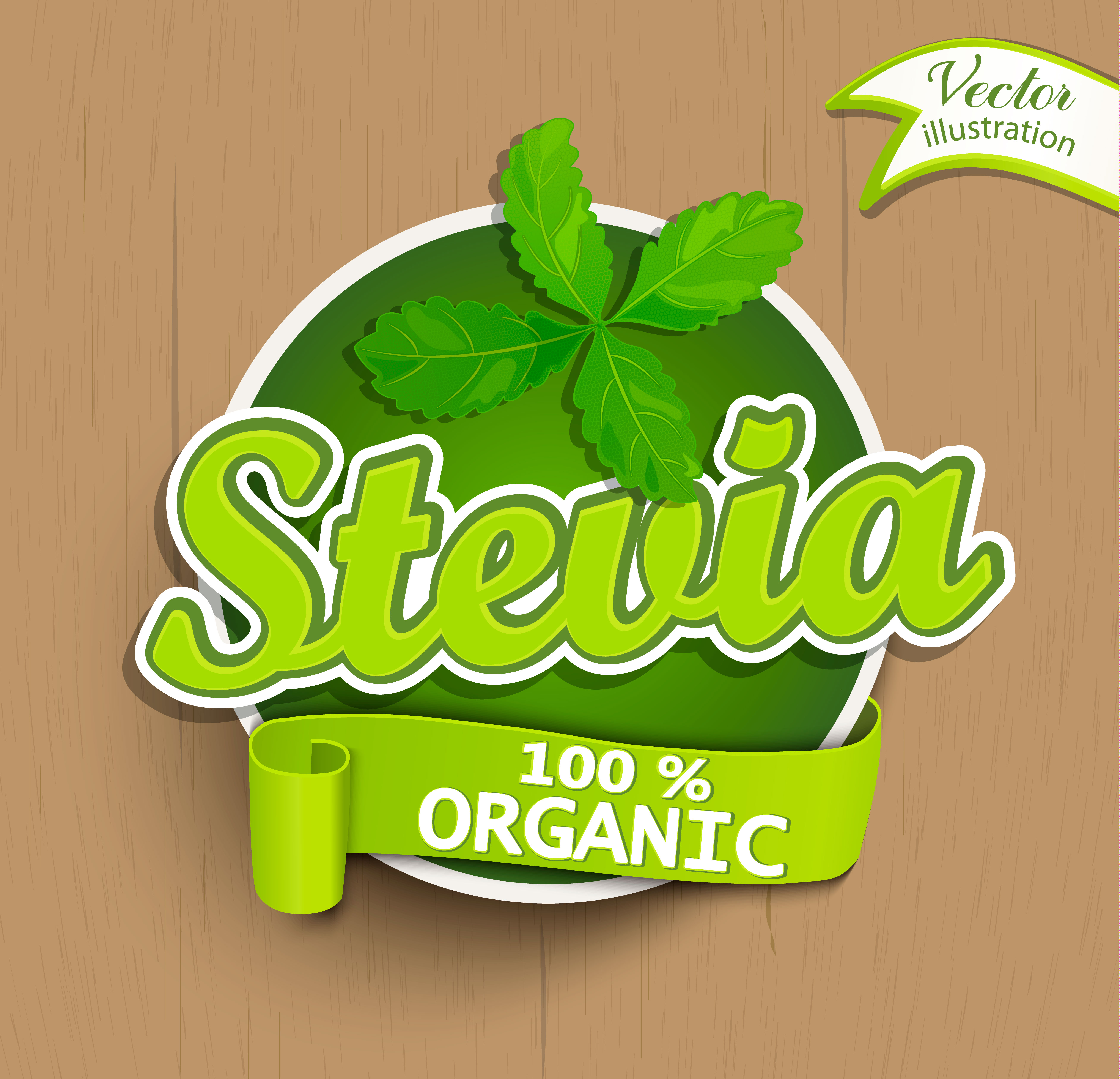 Download Stevia label, logo, sticker. - Download Free Vectors ...