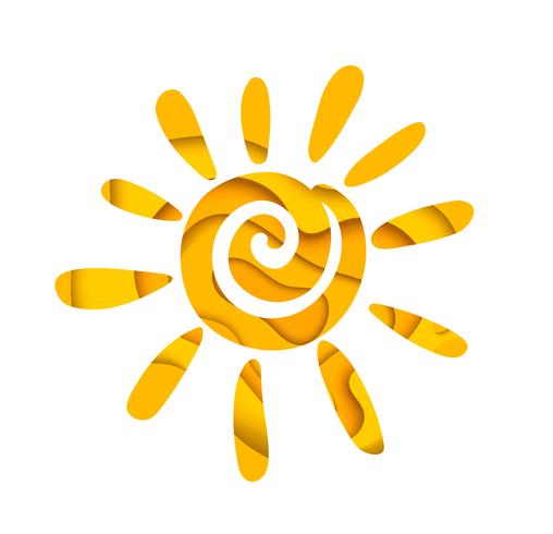 Abstract Summer Sun Logo Design Download Free Vectors Clipart