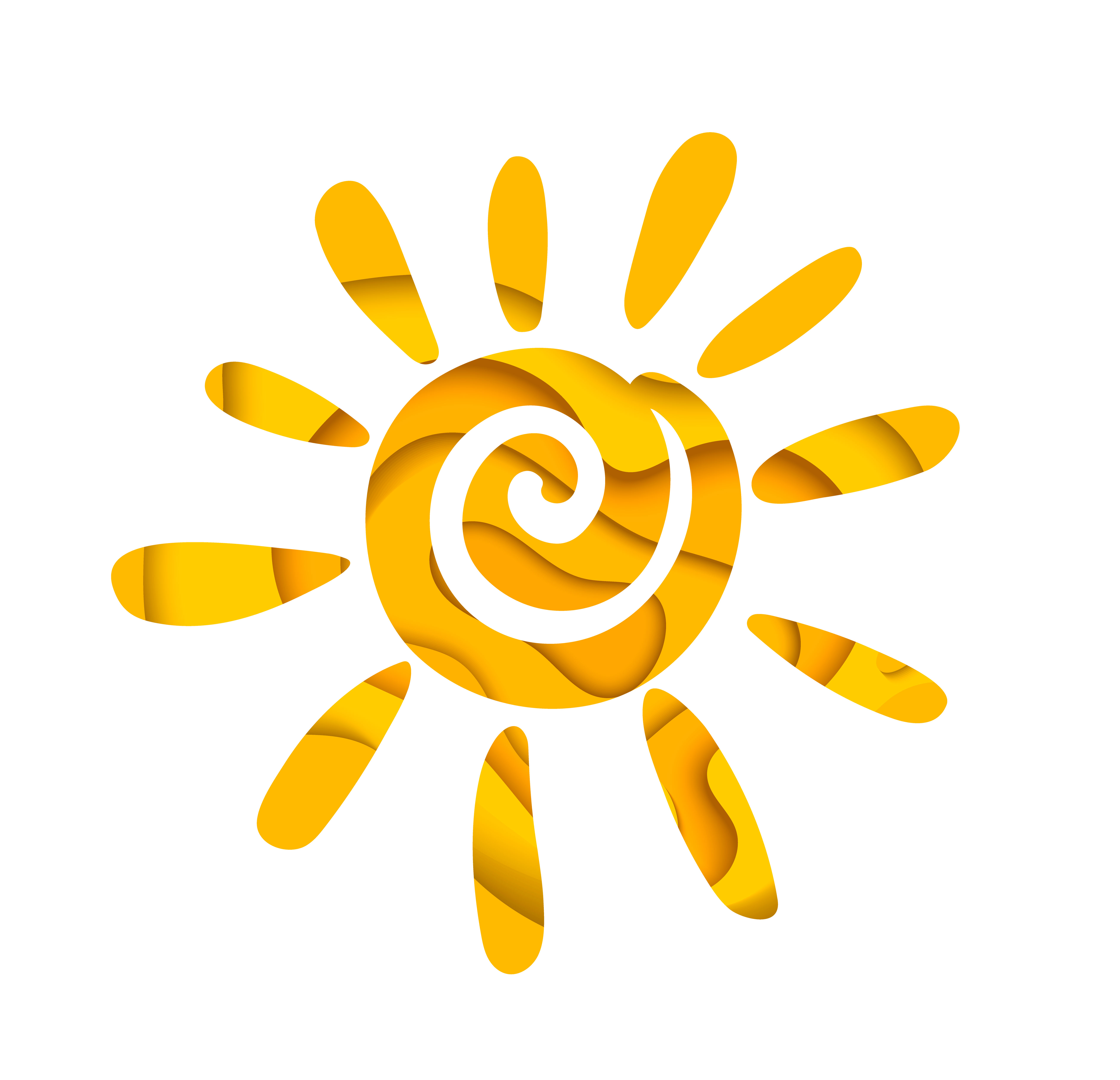 Download Abstract summer sun. Logo design. - Download Free Vectors, Clipart Graphics & Vector Art