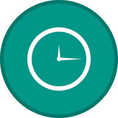 Clock Glyph Multi color Background icon vector