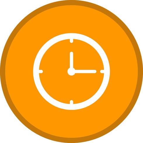 Clock Glyph Multi color Background icon vector