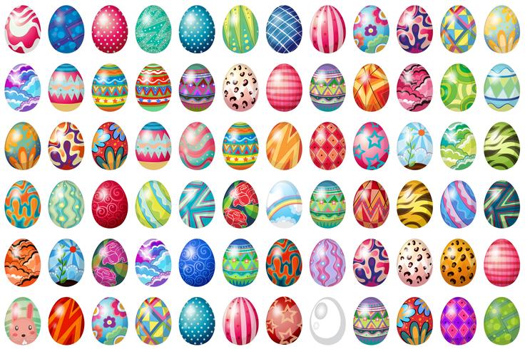 Easter eggs vector