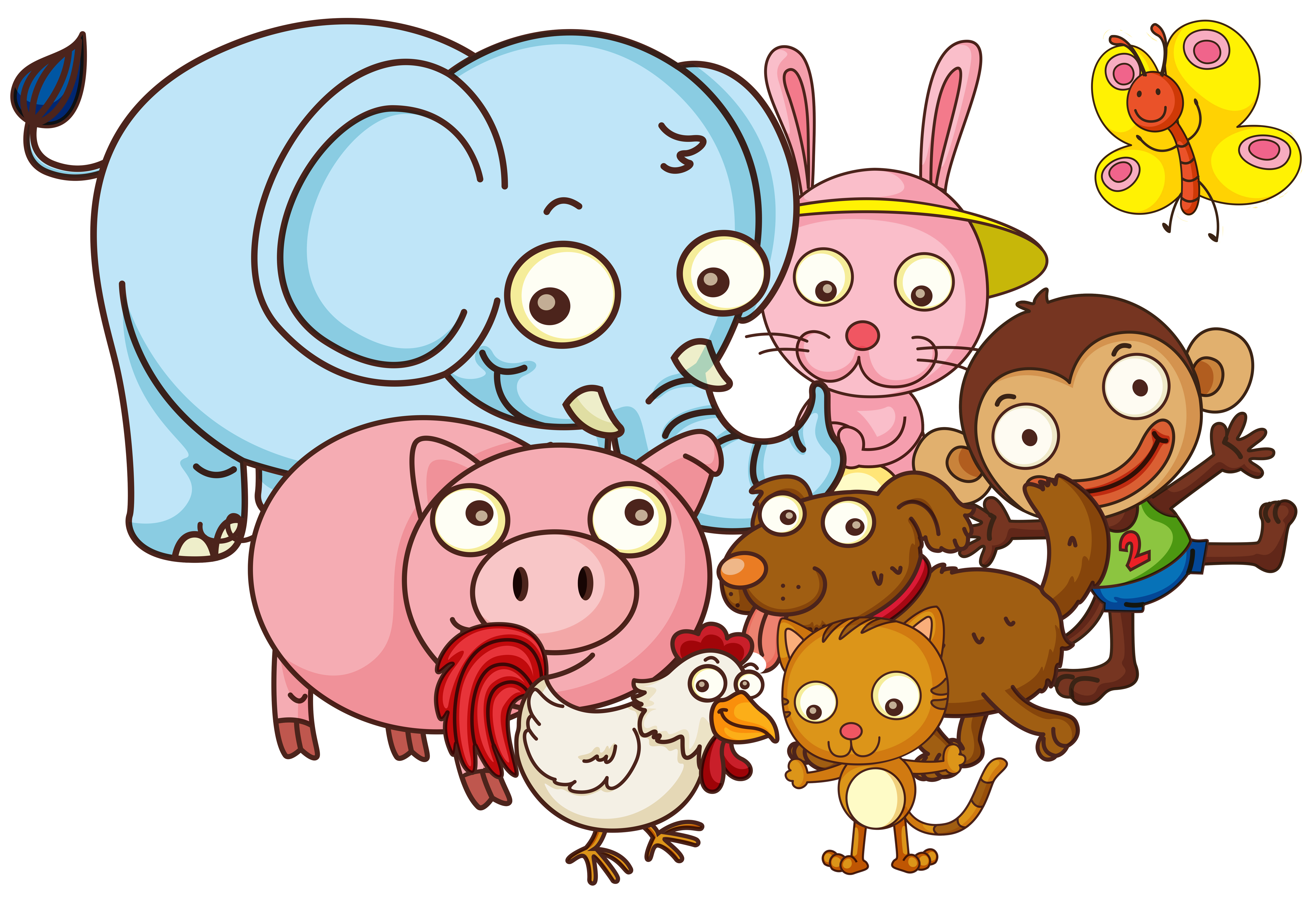 Download Different kind of cute animals 416781 - Download Free Vectors, Clipart Graphics & Vector Art