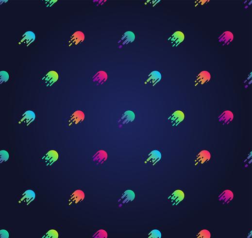 Stylish colorful speed ball pattern, vector illustration