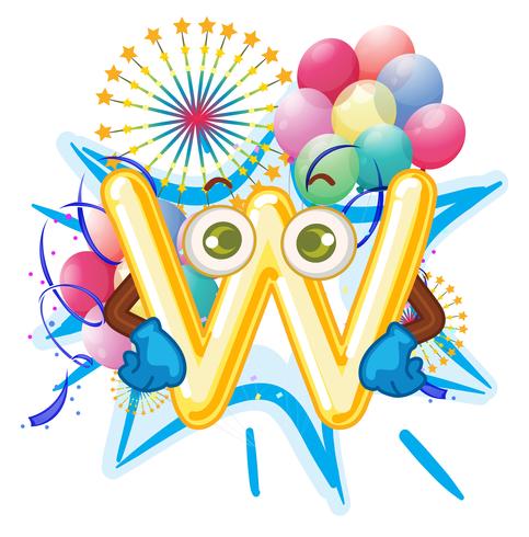Alphabet letter vector