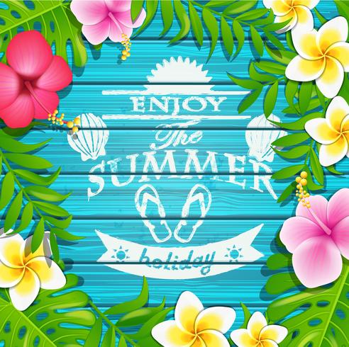 Enjoy the summer holiday. vector