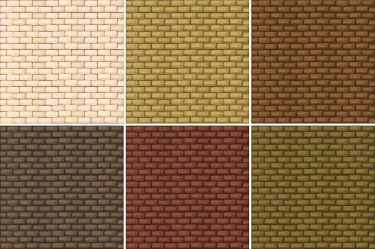Seamless background with brickwalls vector