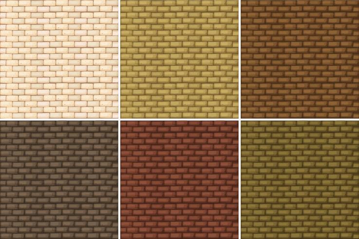 Seamless background with brickwalls vector