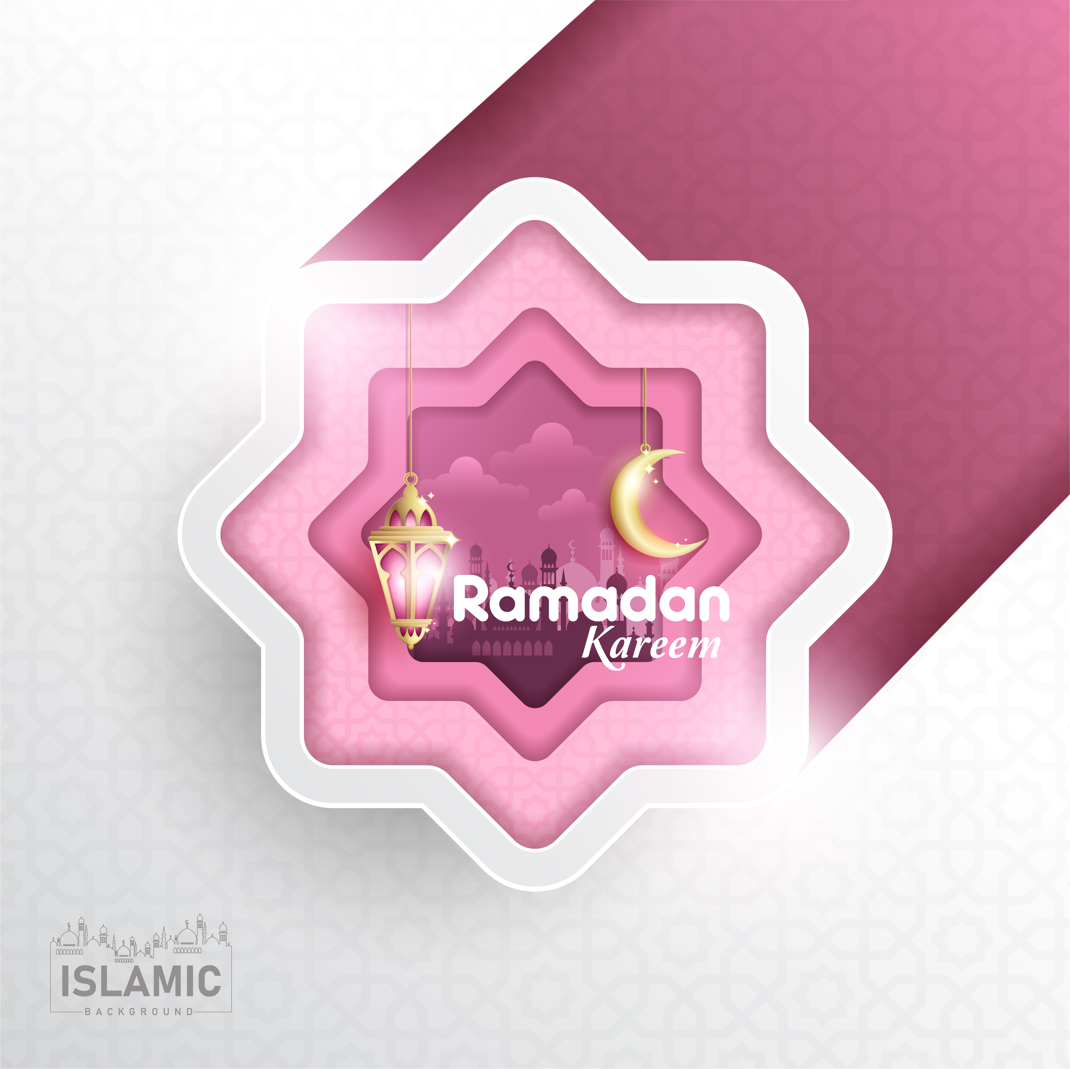 ramadan fanoos vector