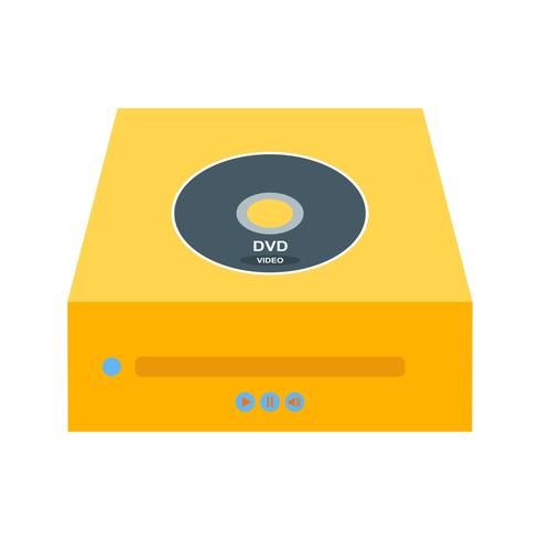 Dvd PLayer Flat Multi color Icon vector