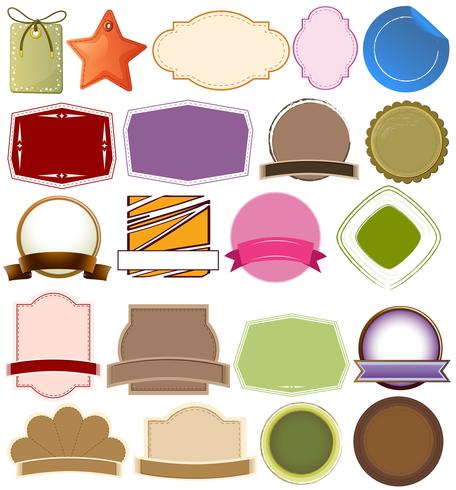 Different empty templates vector