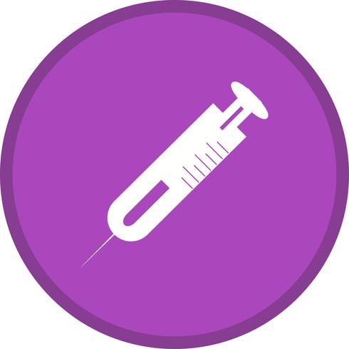 Syringe Filled Multi color Background Icon vector