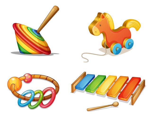 various toys vector