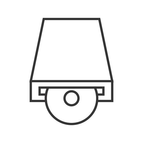 Dvd PLayer Line black Icon vector