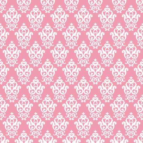 Pink texture in vintage rich royal style vector