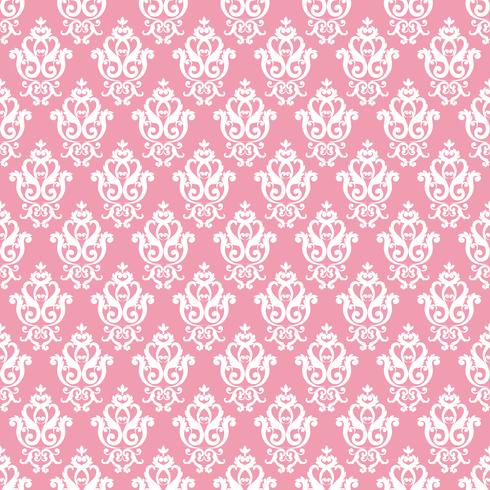 Pink texture in vintage rich royal style vector