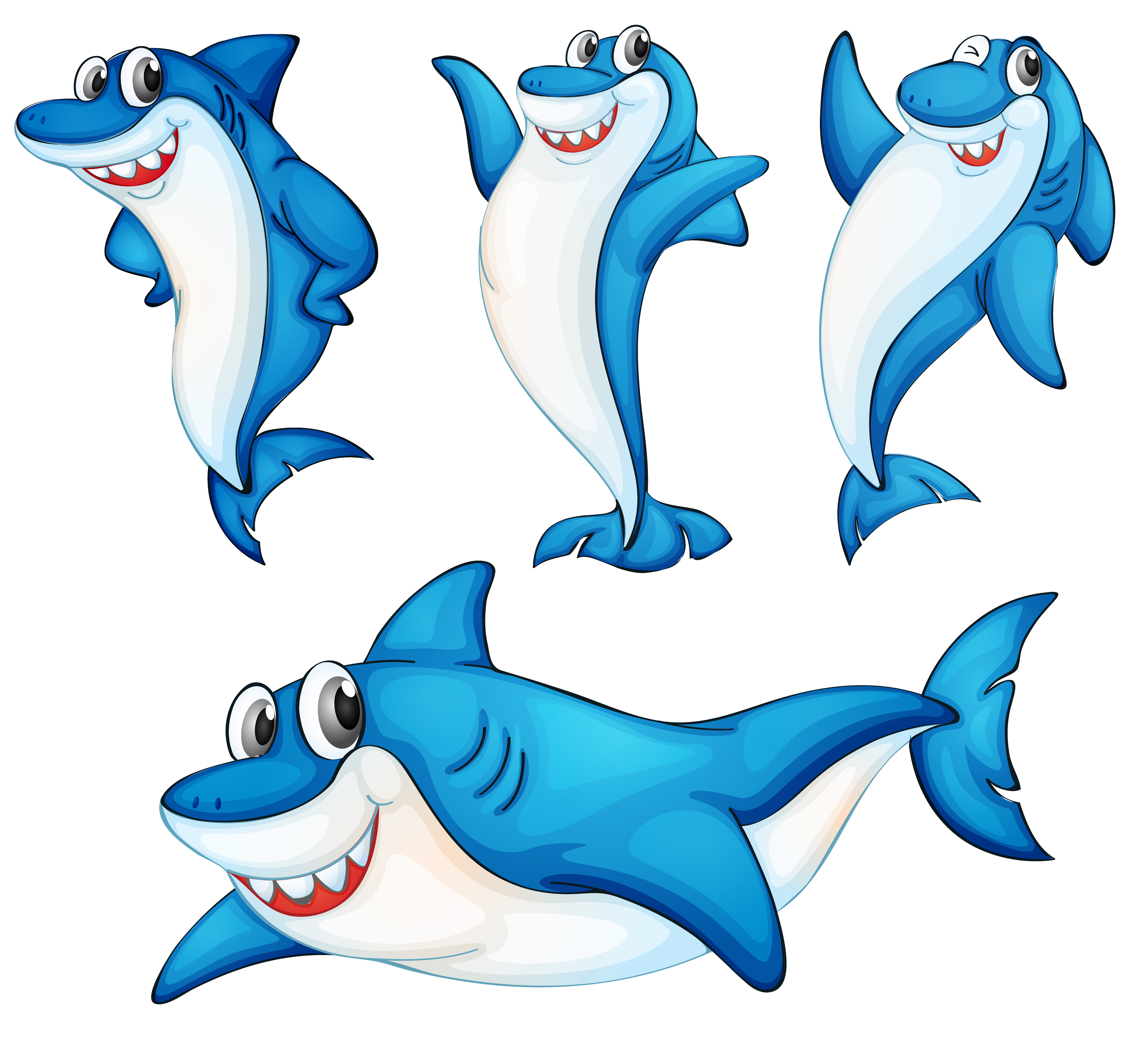 Download Shark series 417458 Vector Art at Vecteezy