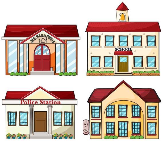 Useful buildings vector