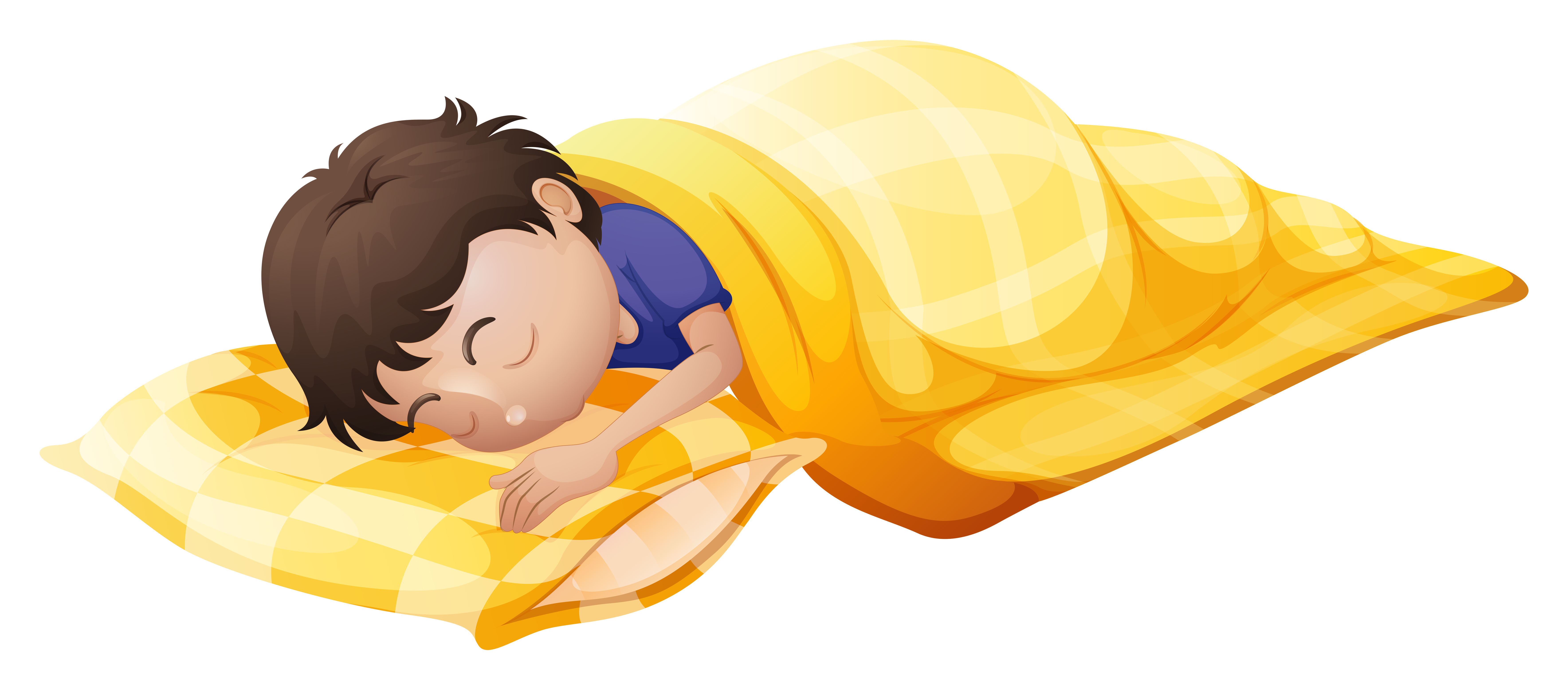 A young man sleeping soundly 417524 Vector Art at Vecteezy