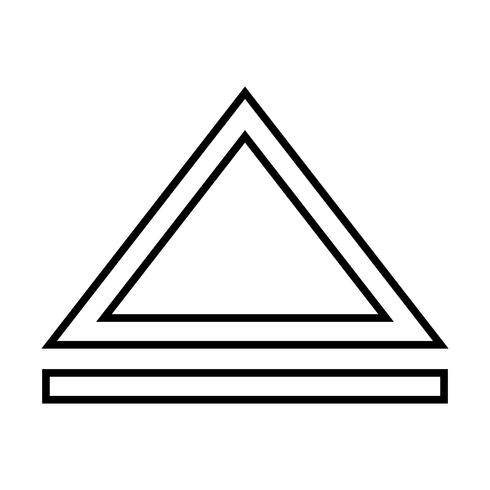 Arrow Up Line Black Icon vector
