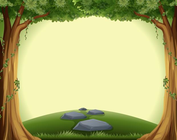 A blank forest template vector