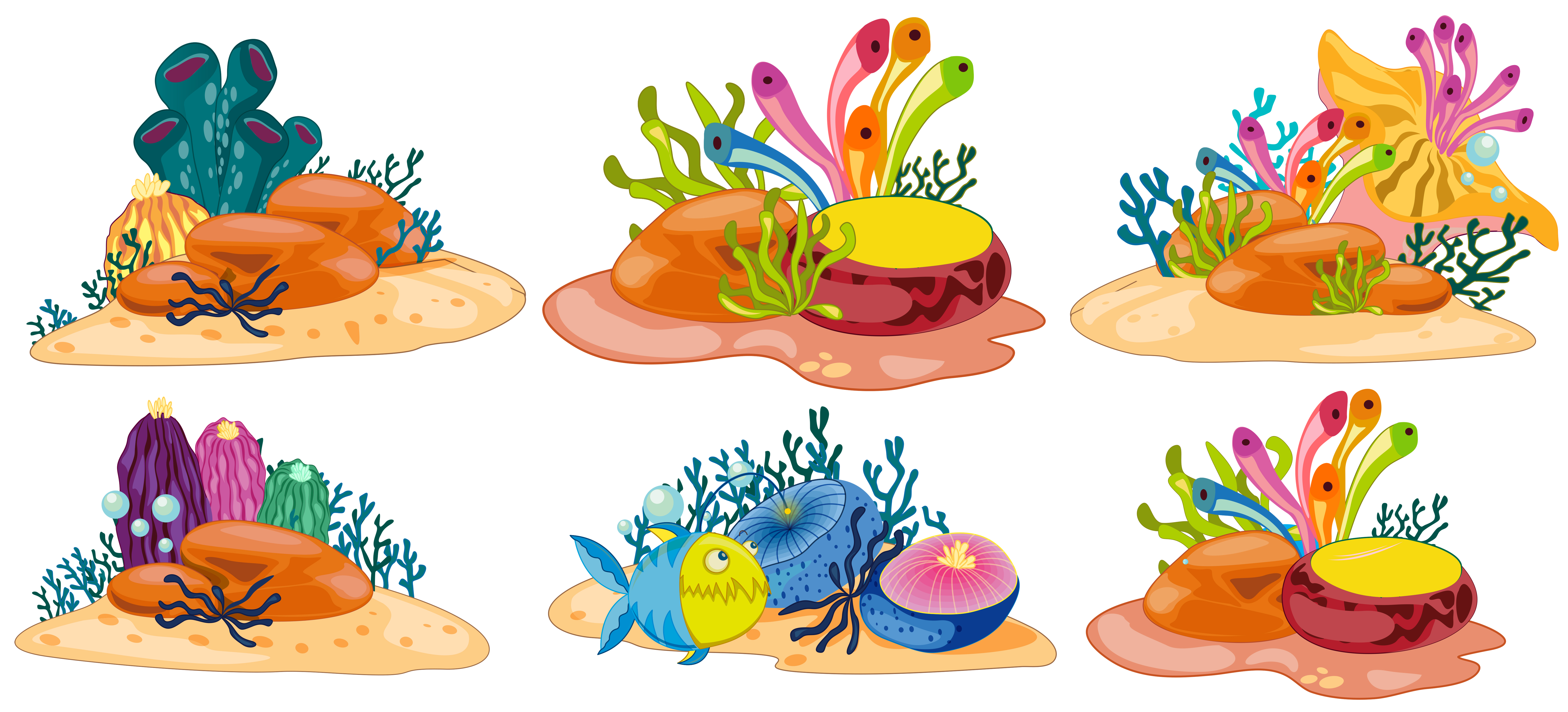 Coral reef 417802 Vector Art at Vecteezy