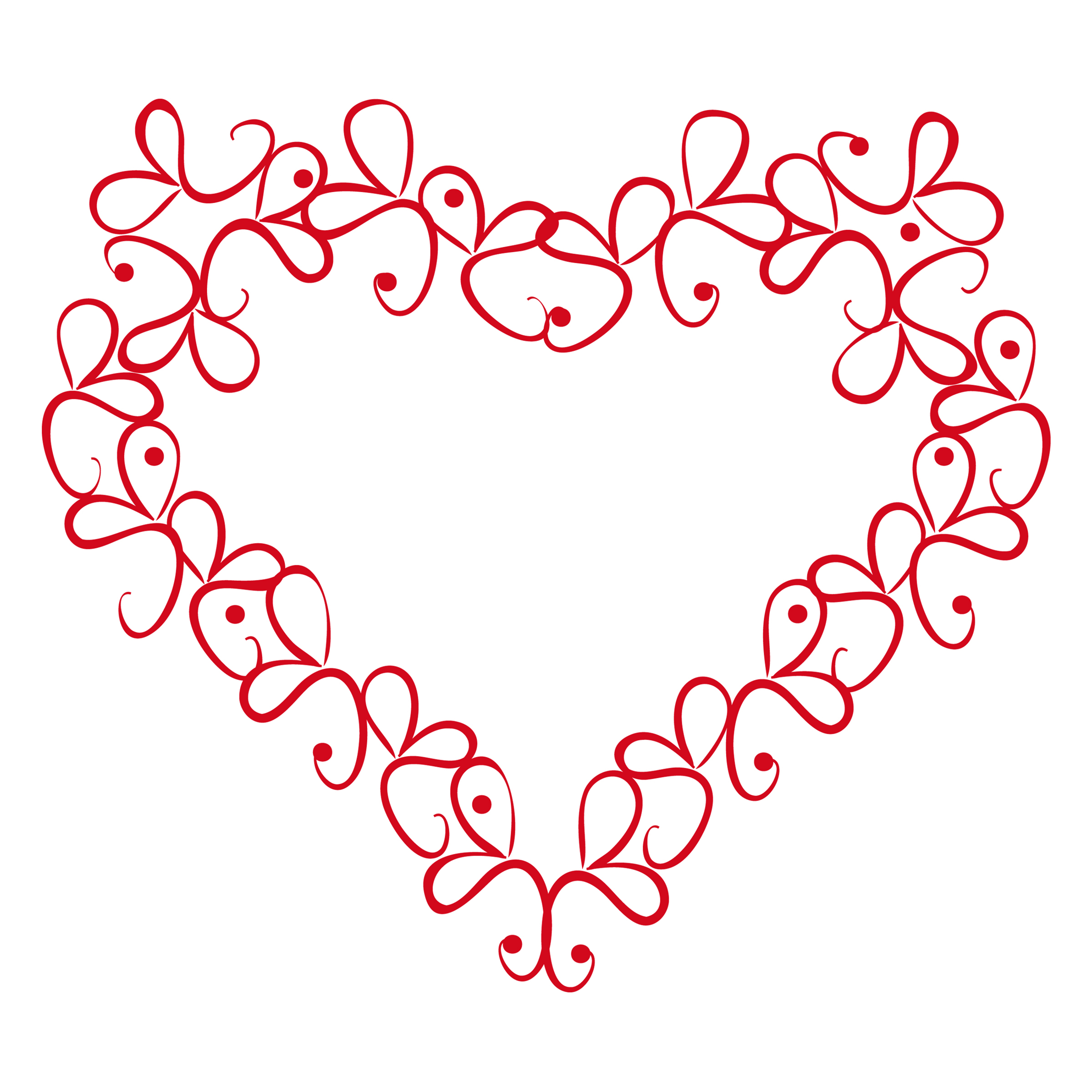 Download Vector vintage heart on a white background 417943 - Download Free Vectors, Clipart Graphics ...
