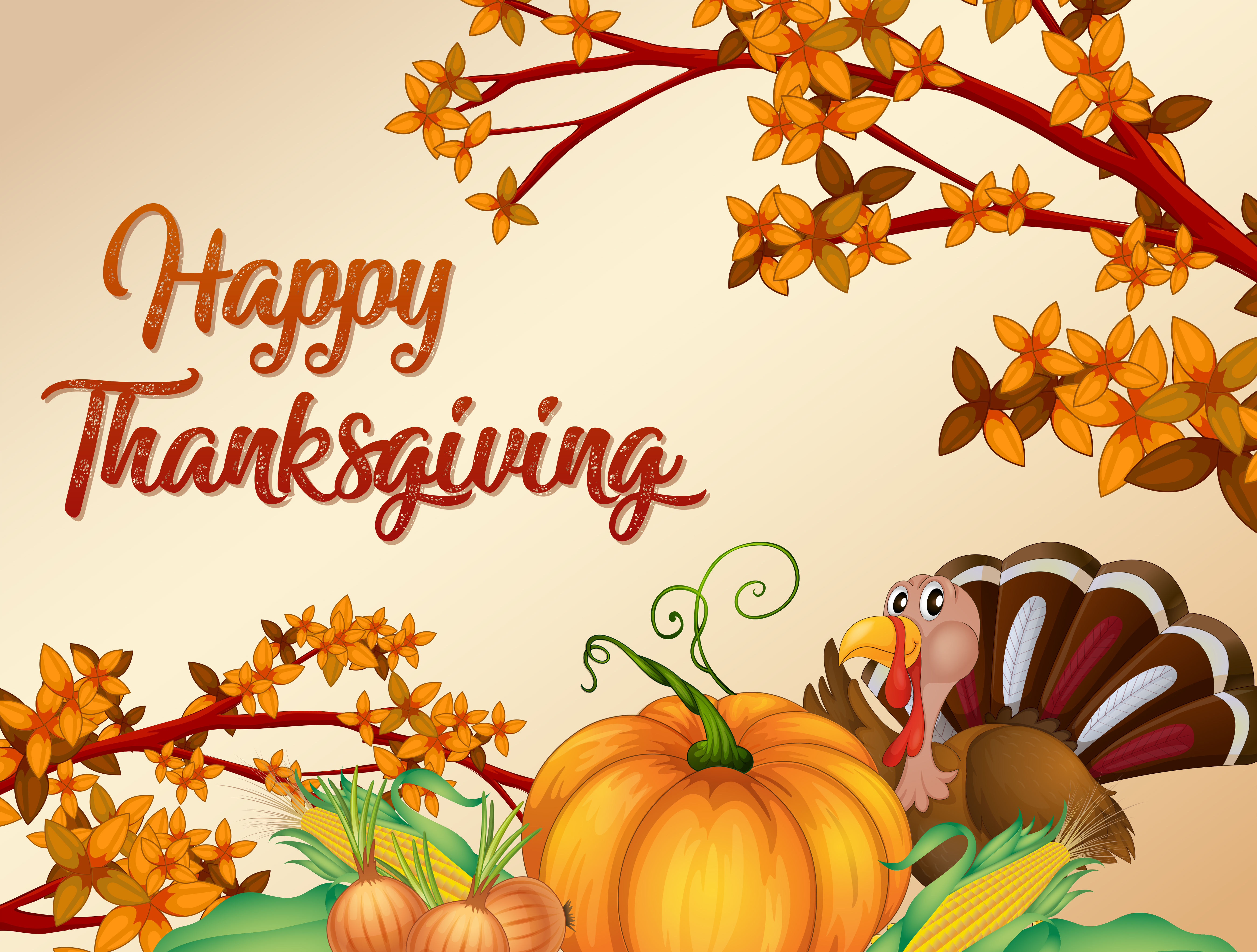 Happy thanksgiving card template 418013 Vector Art at Vecteezy