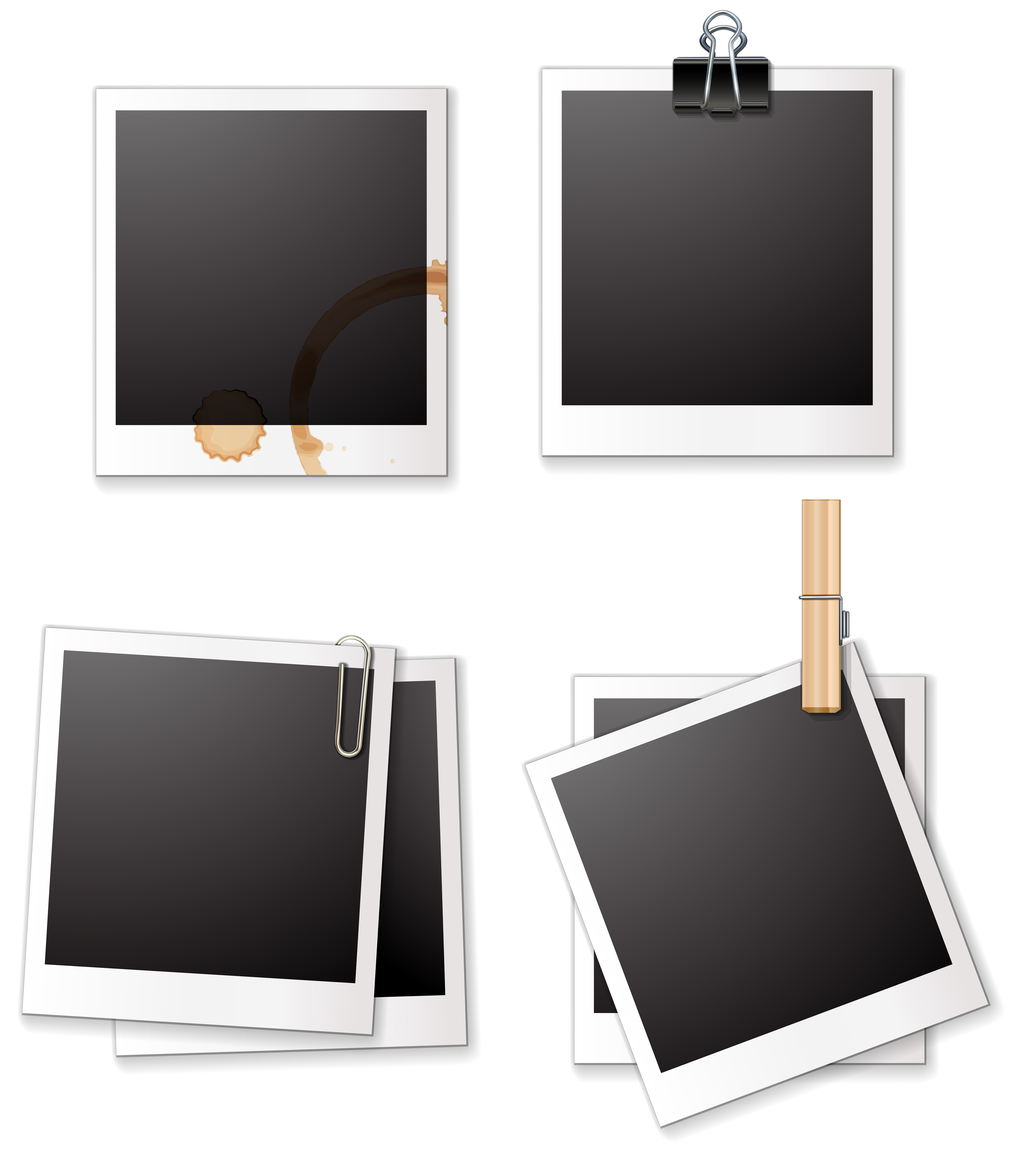 marcos polaroid Descargar Vectores Gratis, Illustrator Graficos