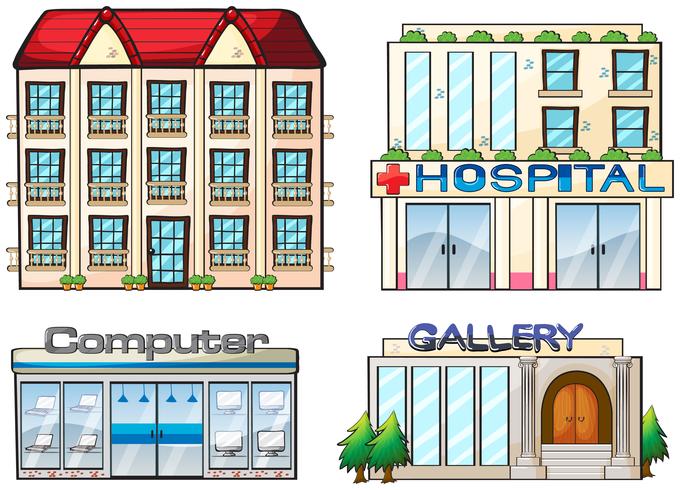 Shops set vector