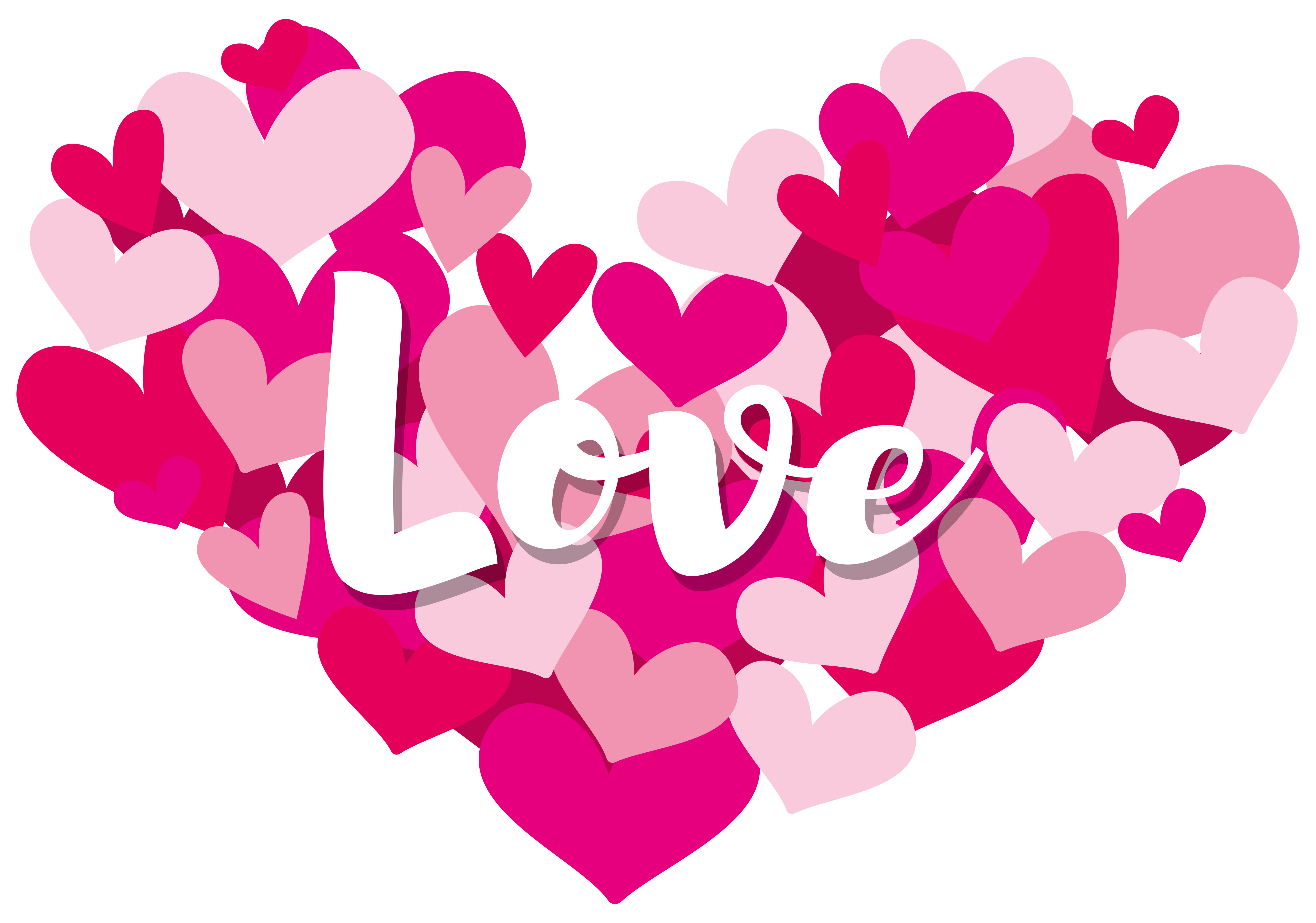 velentine-card-template-with-word-love-on-heart-shapes-418221-vector