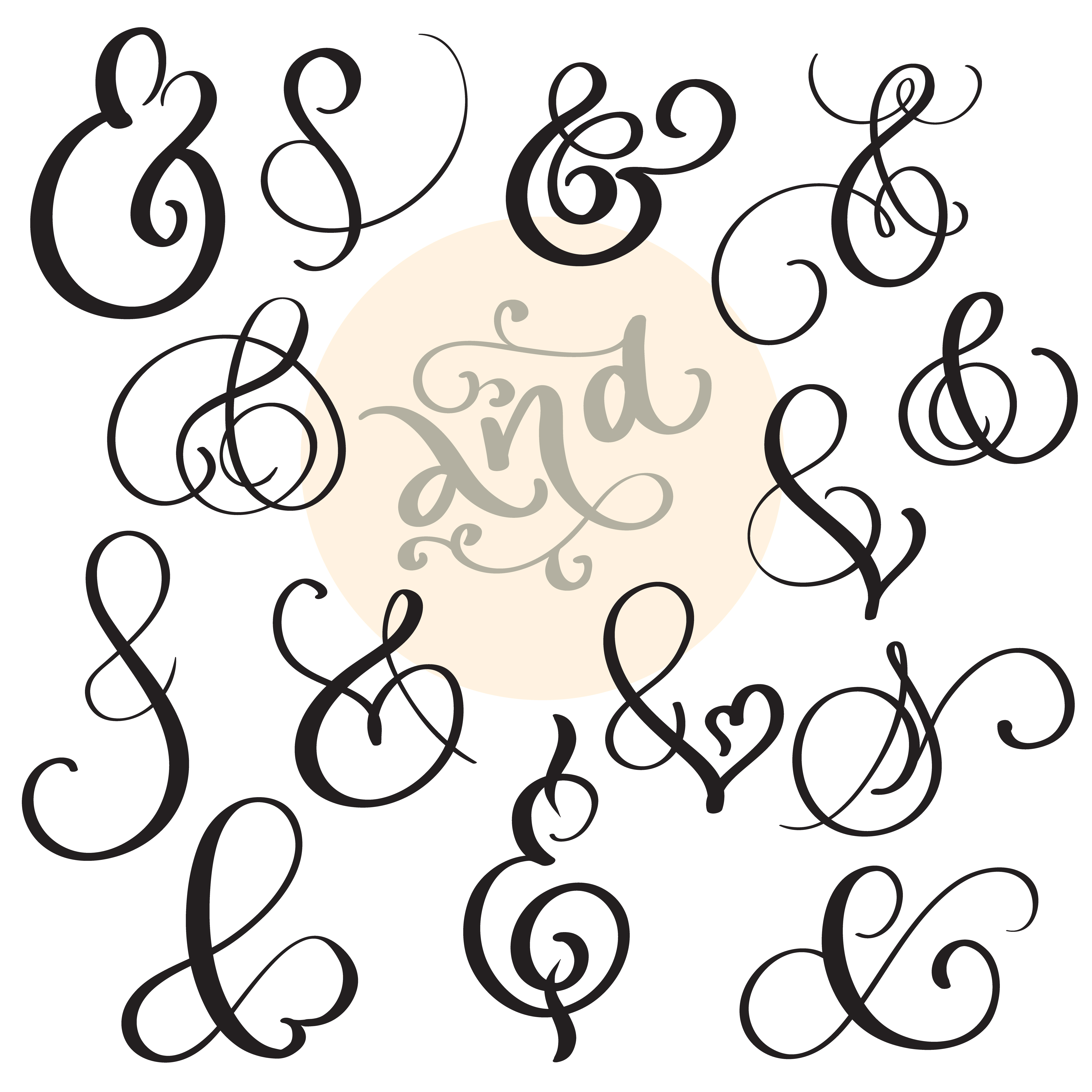 vector set Vintage sign And Ampersand on white background ... The markers are perfect for creating cards, invitations, awards, or letter art.