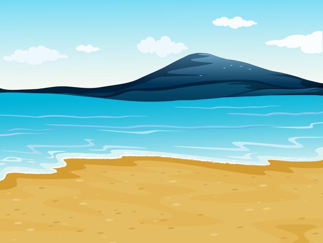 A sea shore vector