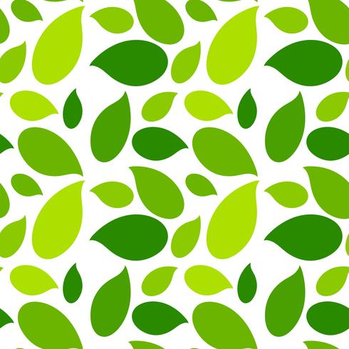 Hoja verde de patrones sin fisuras vector