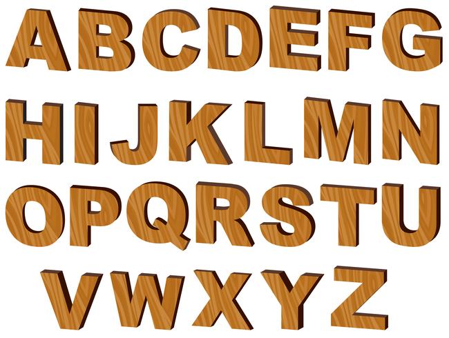 Letras del abecedario vector