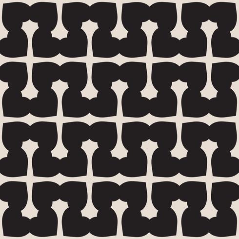 Universal  black and white seamless pattern tiling .  vector