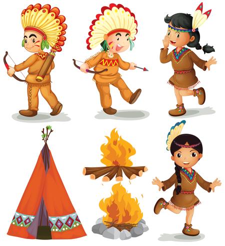 Indians vector