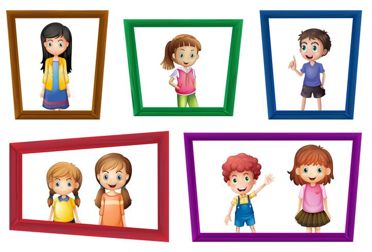 Children And Frames Download Free Vectors Clipart Graphics Vector Art